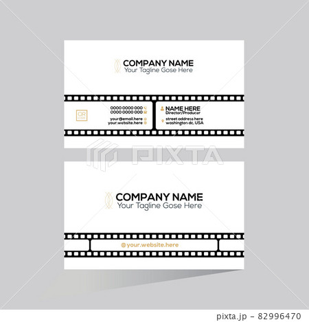 film company business card design for director and producer 82996470