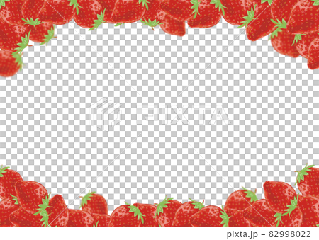 緊密包裝的草莓水平框架（帶複製空間） 82998022