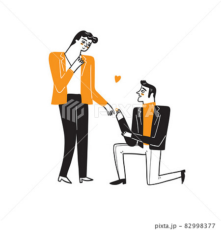 Homosexual couples celebrating love. 82998377