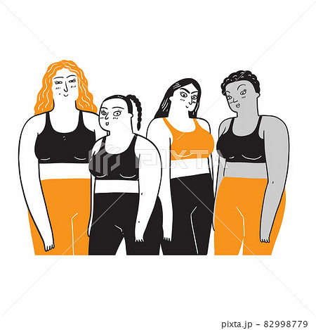 A group of women who are diverse in ethnicity and skin color A group of women who are diverse in ethnicity and skin color 82998779
