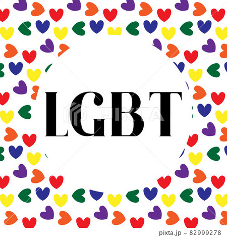 Seamless pattern with hearts in lgbt colors. Lgbt pattern. Seamless pattern with hearts in lgbt colors. Lgbt pattern. 82999278