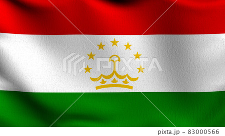 Tajikistan flag blowing in the wind. 3D rendering illustration of waving sign Tajikistan flag blowing in the wind. 3D rendering illustration of waving sign 83000566