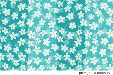 Floral seamless with hand drawn color flowers. Cute summer background. Modern floral compositions. Fashion vector stock illustration for wallpaper, posters, card, fabric, textile 83000945
