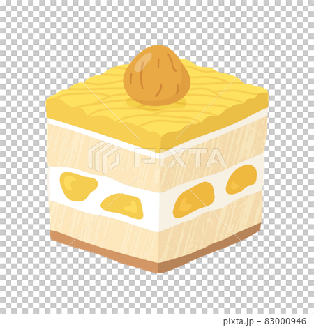 モンブランケーキのイラスト モンブランケーキのイラスト 83000946