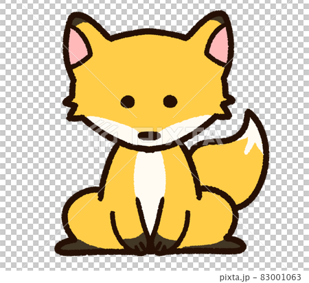 かわいいキツネのキャラクター 83001063