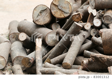 Stack of firewood for Putting it to make fuel. Stack of firewood for Putting it to make fuel. 83001312