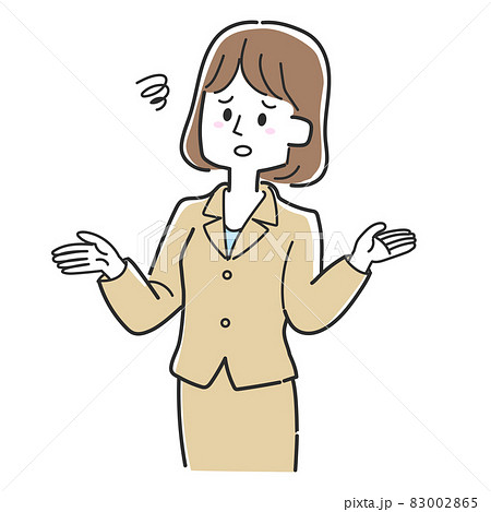 がっかりしているビジネスウーマン 83002865