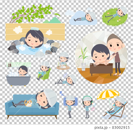 A set of on-site director women on relaxation 83002915