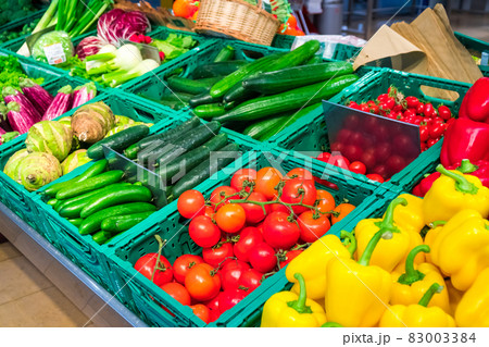 Fresh and organic vegetables at farmers market Fresh and organic vegetables at farmers market 83003384