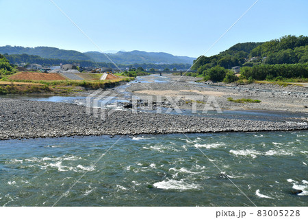 大石橋／千曲川付近より依田川合流周辺／東郷橋方面を望む(長野県上田市)【2021.10】 83005228