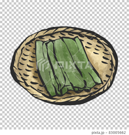 昆布の手描き筆絵風イラスト 83005662