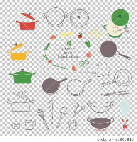 キッチンツールのイラストセット 83005916
