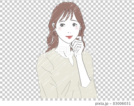 ポーズをとる女性 ポーズをとる女性 83006031