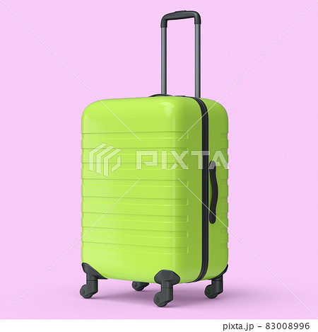 Small Green Polycarbonate Suitcase Isolated On のイラスト素材 0096