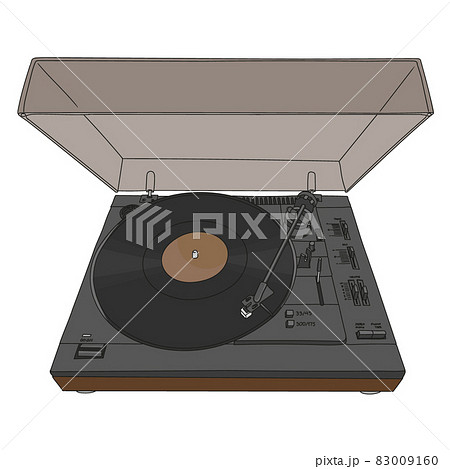 Turntable Vinyl Discsのイラスト素材