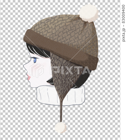 插圖素材戴紗帽的女孩 83009400