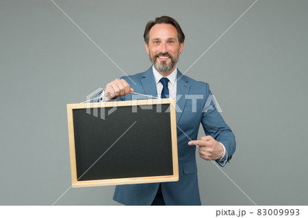 Man classy suit director business company show information  83009993