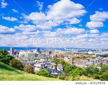 東京郊外の住宅地 多摩川と多摩市・府中市周辺 東京郊外の住宅地 多摩川と多摩市・府中市周辺 83010956