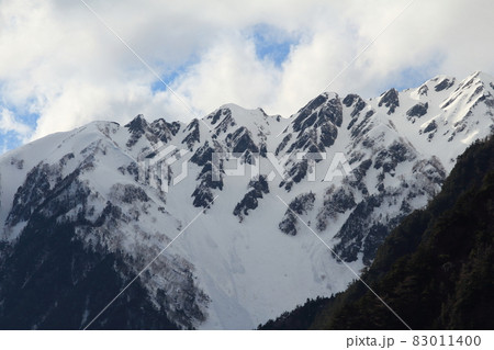 風景・上高地・雪の穂高連峰 風景・上高地・雪の穂高連峰 83011400