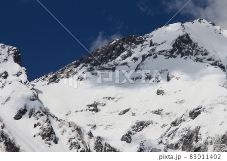 風景・上高地・雪の穂高連峰 風景・上高地・雪の穂高連峰 83011402