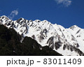 風景・上高地・雪の穂高連峰 83011409