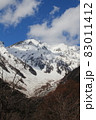 風景・上高地・雪の穂高連峰 83011412