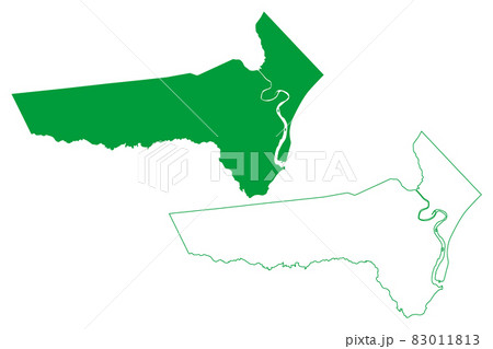 Barra de Santo Antonio municipality (Alagoas state, Municipalities of Brazil, Federative Republic of Brazil) map vector illustration, scribble sketch Barra de Santo Antonio map 83011813
