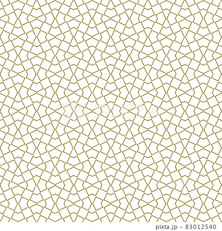 Seamless arabic geometric ornament in brown color. Seamless arabic geometric ornament in brown color. 83012540