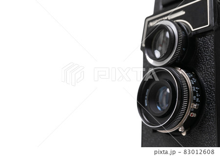 stylish vintage camera with two photo lenses stylish vintage camera with two photo lenses 83012608