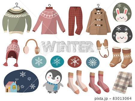 winter sticker set ,冬のステッカーセット 83013064