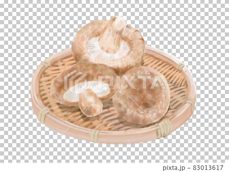 Shiitake mushrooms in a colander Shiitake mushrooms in a colander 83013617