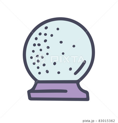 crystal ball color vector doodle simple icon crystal ball color vector doodle simple icon 83015362