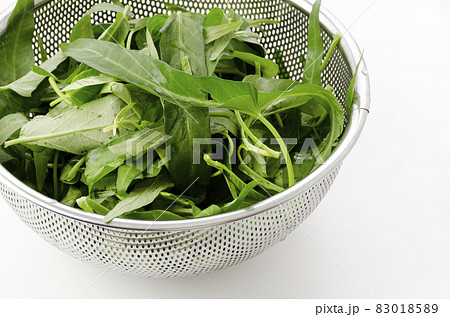 空心菜の葉 下ごしらえ 空心菜の葉 下ごしらえ 83018589