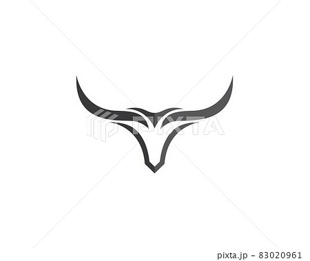 Bull logo template vector icon illustration Bull logo template vector icon illustration 83020961