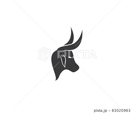 Bull logo template vector icon illustration Bull logo template vector icon illustration 83020963