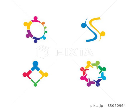 Community logo vector icon illustration 83020964