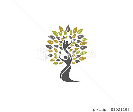 Tree logo template vector icon illustration 83021192