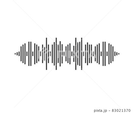 Sound wave logo template vector icon Sound wave logo template vector icon 83021370