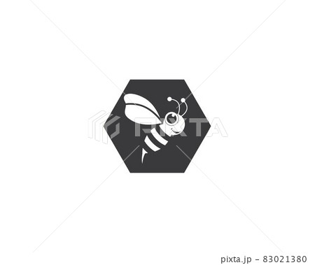 Bee logo vector icon illustration 83021380