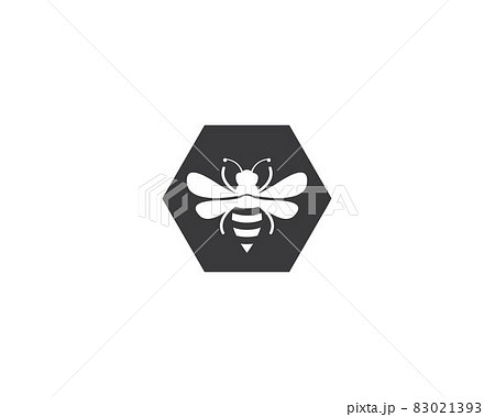 Bee logo vector icon illustration Bee logo vector icon illustration 83021393