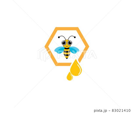 Bee logo vector icon illustration Bee logo vector icon illustration 83021410