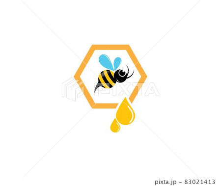 Bee logo vector icon illustration Bee logo vector icon illustration 83021413