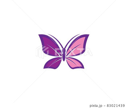 Butterfly logo template vector icon illustration Butterfly logo template vector icon illustration 83021439