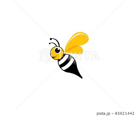 Bee logo vector icon illustration 83021442
