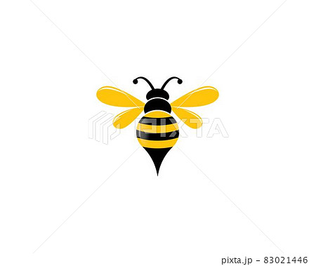 Bee logo vector icon illustration 83021446