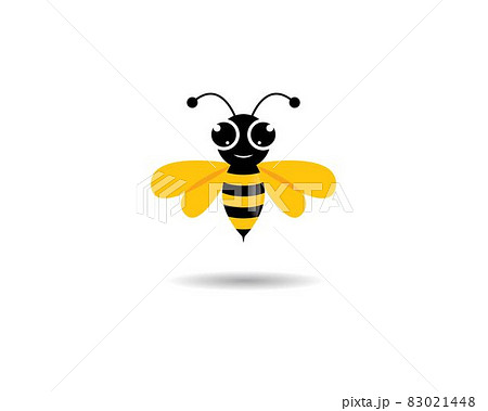 Bee logo vector icon illustration 83021448