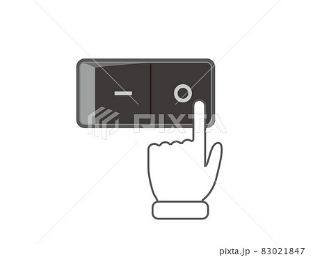 蛍光灯の電源スイッチ ベクターイラスト 蛍光灯の電源スイッチ ベクターイラスト 83021847