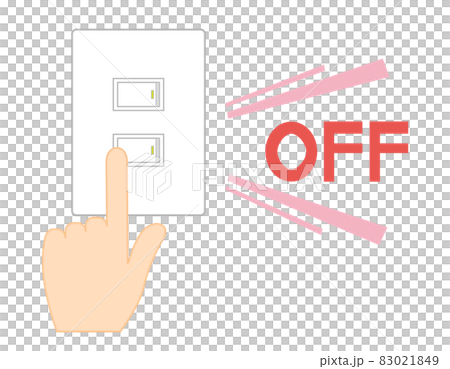 Fluorescent power switch vector illustration 83021849