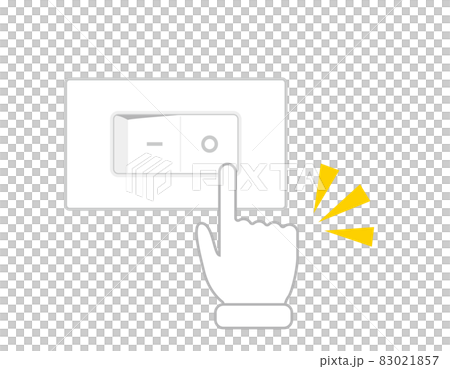 蛍光灯の電源スイッチ　ベクターイラスト 83021857