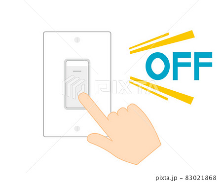 蛍光灯の電源スイッチ ベクターイラスト 蛍光灯の電源スイッチ ベクターイラスト 83021868